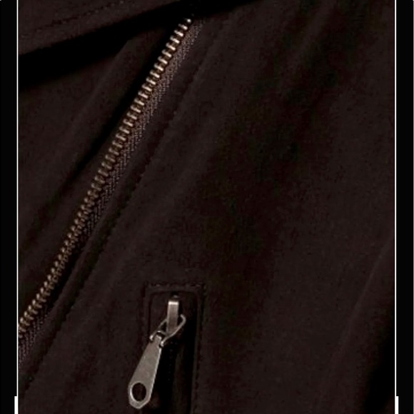 ⛔️❌ S O L D ❌⛔️ Rebecca Mincoff Wes Suede Jacket Dark Brown Size M - Picture 5 of 12